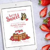 とっても甘い女の子の誕生日ブランチ 招待状