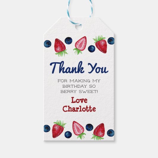 とっても甘い誕生日 ギフトタグ (正面)