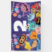 とっても簡単なキャラクターズ フェスティブ バースデー 横断幕 (縦)