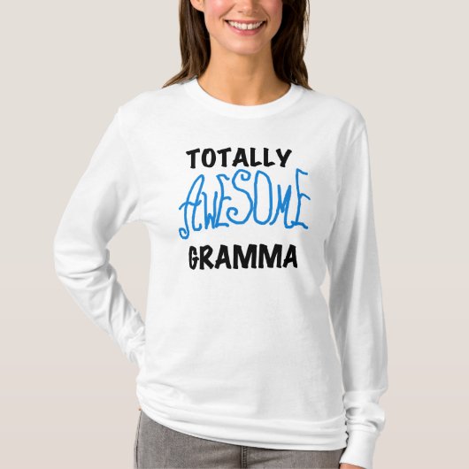 とっても素敵なおばあちゃんのブルーTシャツギフト Tシャツ (正面)