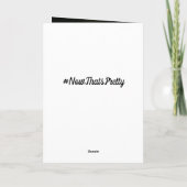 とっても素敵なオリジナルのクリスマスツリーカード カード (裏面)