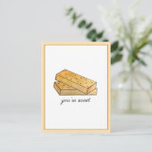 とっても素敵なスコットランドのショートブレッドビスケット イギリス食品 ポストカード (スタンド正面)