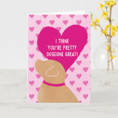 とっても素敵なバレンタインデーのカード カード (黄色い花)