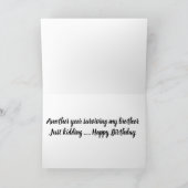 ***とっても素敵な義理の姉****の誕生日ユーモア カード (内部)