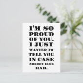 とっても誇りに思うよ ポストカード (スタンド正面)