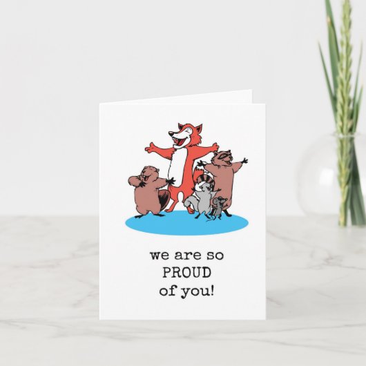 とっても誇りに思ってるよ、おめでとう、実績カード カード (正面)