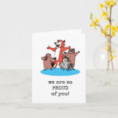 とっても誇りに思ってるよ、おめでとう、実績カード カード (黄色い花)