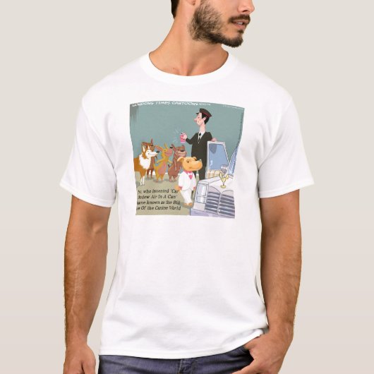 とっても金持ちの犬 冗談 Tシャツ (正面)