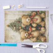 とてつもなく愛らしいクリスマステディベア 薄葉紙 (クラフト)