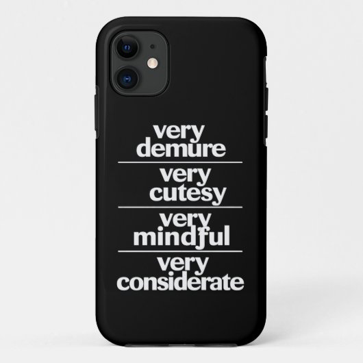 とてもおしとやかでとてもかわいらしくてとても思いやりのあるおしとやかさ Case-Mate iPhoneケース (裏面)