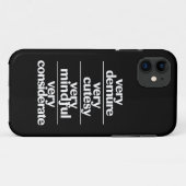 とてもおしとやかでとてもかわいらしくてとても思いやりのあるおしとやかさ Case-Mate iPhoneケース (裏面(横))