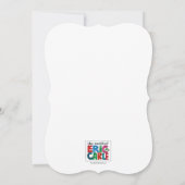 『とてもおなかがすいたあおむし』チョウコの誕生日 招待状 (裏面)