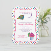 『とてもおなかがすいたあおむし』チョウコの誕生日 招待状 (スタンド正面)