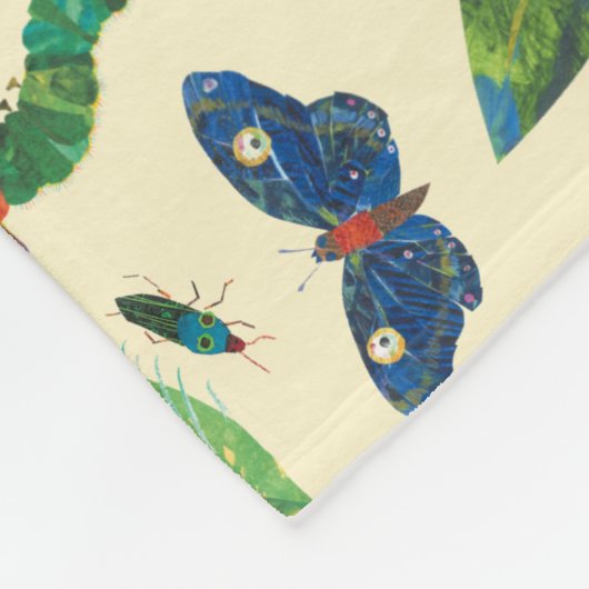 とてもおなかをすかせた毛虫は親切だ フリースブランケット (角)