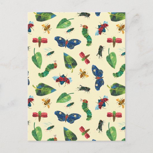 とてもおなかをすかせた毛虫は親切だ ポストカード (正面)