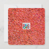 とてもお腹が空いたケータピラーの誕生日 招待状 (裏面)