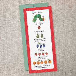 とてもお腹が空いたケータピラー フルーツ 誕生日 招待状