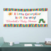 とてもお腹が空いたケータピラー ベビーシャワー 横断幕 (トレードショー)