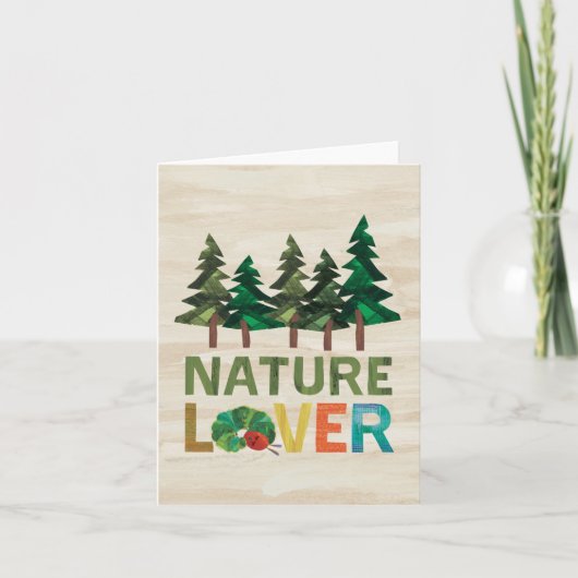 とてもお腹が空いたケータピラー 自然愛好家 カード (正面)