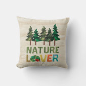 とてもお腹が空いたコケムシの自然愛好家 クッション (正面)