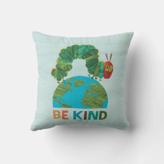 とてもお腹の空いた毛虫は親切だ クッション (裏面)