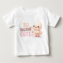 とてもかわいいアヒルの赤ちゃんTシャツ - かわいいキャラクターのアヒル