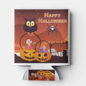 とてもかわいいハッピーハロウィンデザイン 缶クーラー (裏面)
