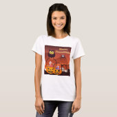とてもかわいいハッピーハロウィンデザイン Tシャツ (正面フル)