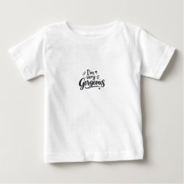 とてもかわいいベビー用ファインジャージーTシャツギフト ベビーTシャツ