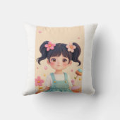 とてもかわいい女の子 クッション (裏面)