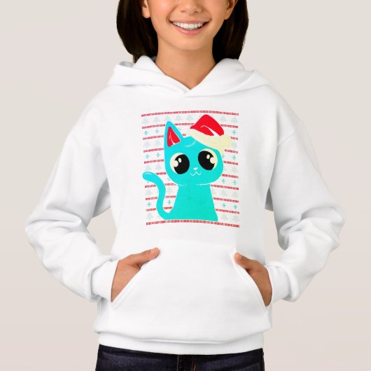 とてもかわいい子猫、クリスマス猫のジャンパー (正面)