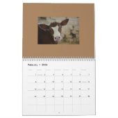 とてもかわいい牛のカレンダー カレンダー (2月 2026)