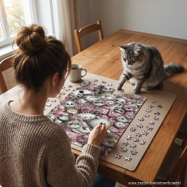とてもかわいい猫のコラージュジグソーパズル ジグソーパズル