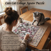 とてもかわいい猫のコラージュジグソーパズル ジグソーパズル