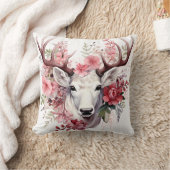 🦌🎄とてもかわいらし楽しいクリスマスのトナカイ枕 クッション (ブランケット)