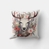 🦌🎄とてもかわいらし楽しいクリスマスのトナカイ枕 クッション (裏面)