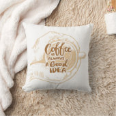 とてもクールでかわいいコーヒーまたはJava クッション (ブランケット)