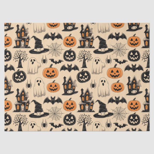 とてもクールなハロウィンのテーマ 薄葉紙 (正面)