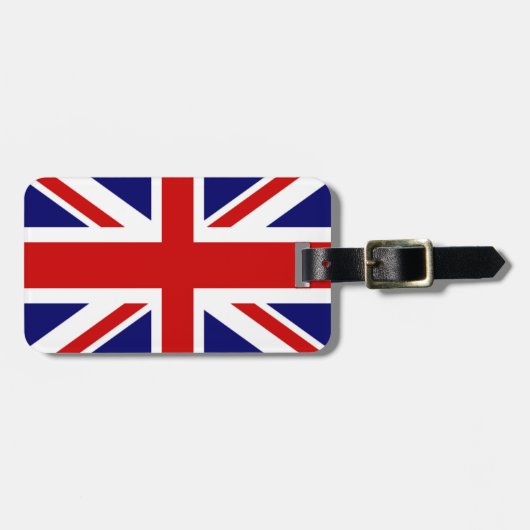 とてもクールな英国旗 ユニオンジャック ラゲッジタグ (正面横)