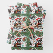 とてもシュナウザーのクリスマス ラッピングペーパーシート (インサイチュ)