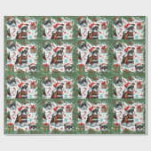 とてもシュナウザーのクリスマス ラッピングペーパー (フラット)