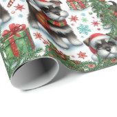 とてもシュナウザーのクリスマス ラッピングペーパー (ロールコーナー)