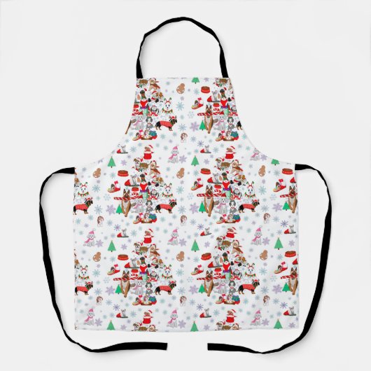 とてもドギーメリーのクリスマス エプロン (正面)