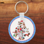 とてもドギーメリーのクリスマス キーホルダー (正面)