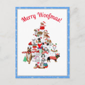 とてもドギーメリーのクリスマス シーズンポストカード (正面)