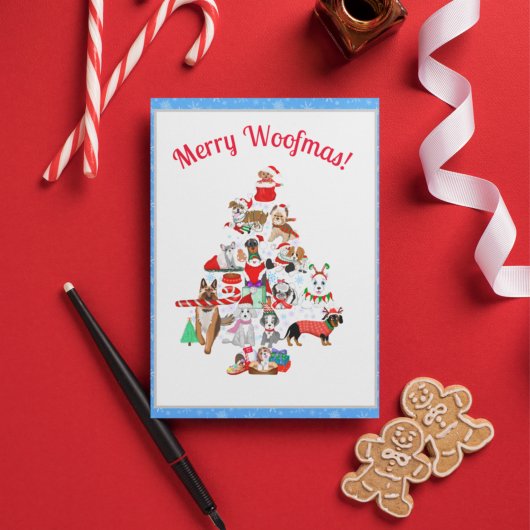 とてもドギーメリーのクリスマス シーズンポストカード