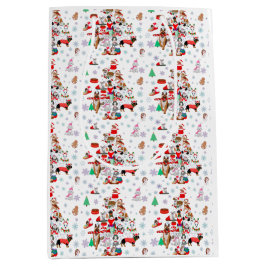 とてもドギーメリーのクリスマス ミディアムペーパーバッグ