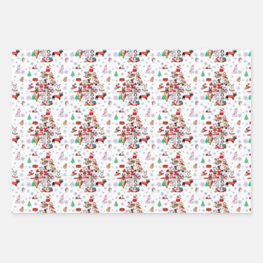 とてもドギーメリーのクリスマス ラッピングペーパーシート (正面2)