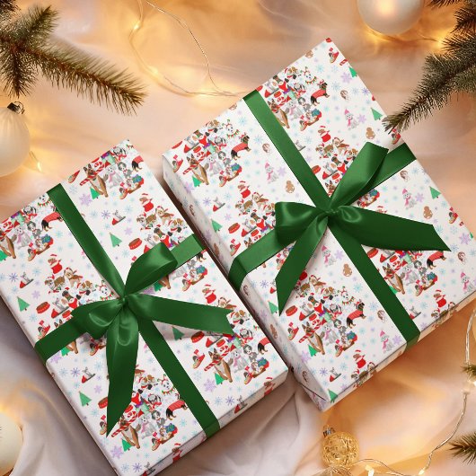 とてもドギーメリーのクリスマス ラッピングペーパーシート
