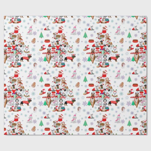 とてもドギーメリーのクリスマス ラッピングペーパー (フラット)